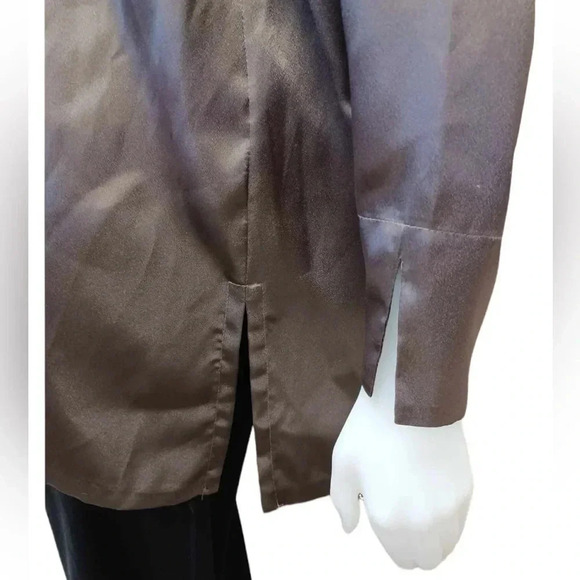 Addition Elle NET Long  Sleeve Metallic Top Size 16 - Picture 4 of 9